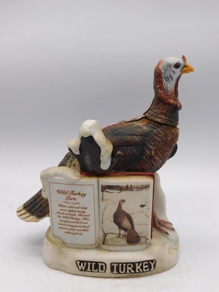 Wild Turkey Strutting Turkey Whiskey Decanter on Lore Book Base (1 of 3)