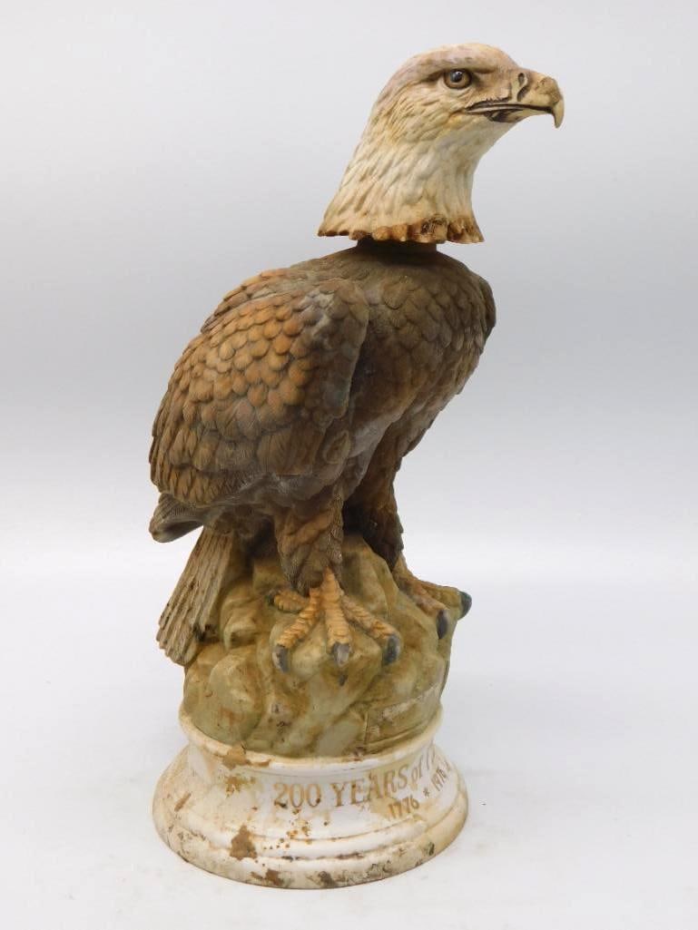 Bicentennial Bald Eagle Porcelain Decanter 200 Years 1776-1976 (1 of 3)