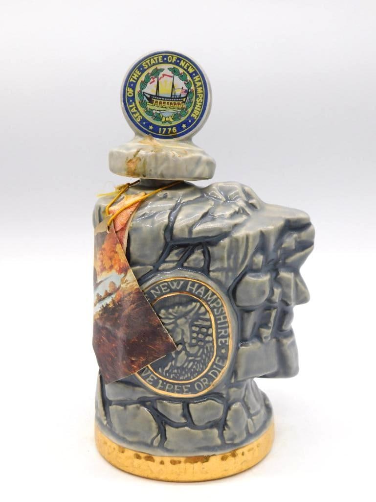 Ezra Brooks New Hampshire State Seal Decanter Granite Boulder Form (1 of 3)