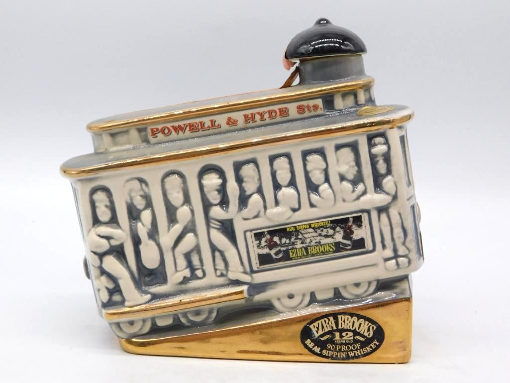 Ezra Brooks San Francisco Cable Car Decanter Powell and Hyde Sts (1 of 3)