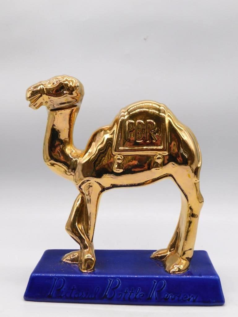Gold-Tone Ceramic Camel Decanter Pictorial Bottle Review (1 of 3)