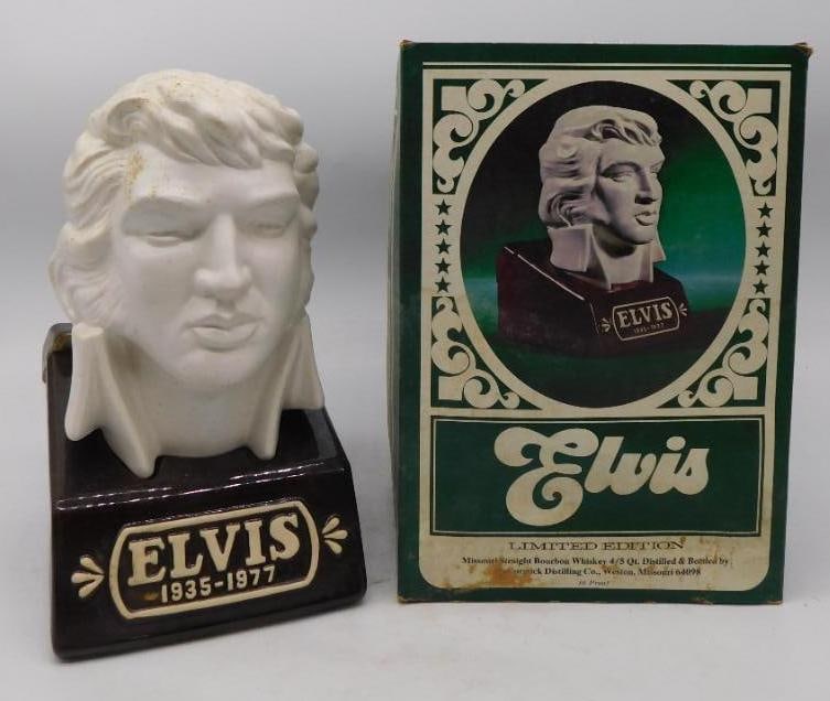 McCormick Elvis Presley Bust Whiskey Decanter Original Sleeve (1 of 4)