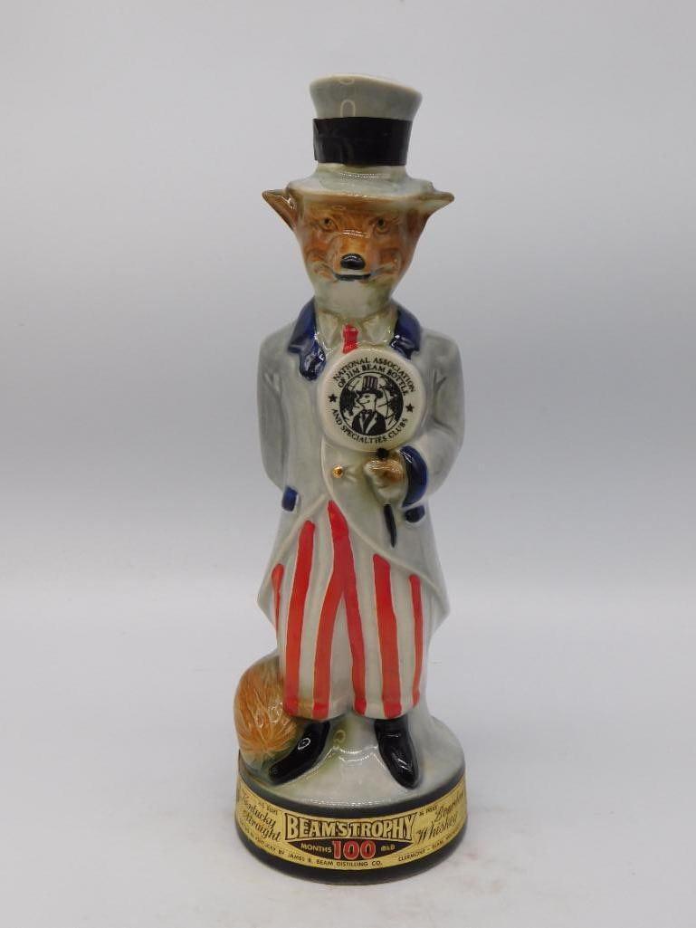 Jim Beam Beam's Trophy Fox Decanter Happy Birthday II Bottle Club (1 of 5)