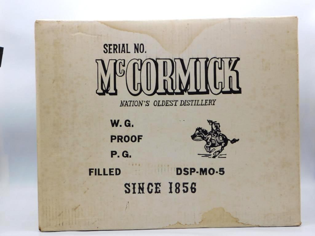 RARE FULL SET McCormick Great American Series Case of Six Decanters Seals Intact: The original McCormick Distilling Co. shipping carton for The Great American Series collector decanters McCormick Abraham Lincoln Great American Series Decanter with Original BoxMcCormick Thomas
