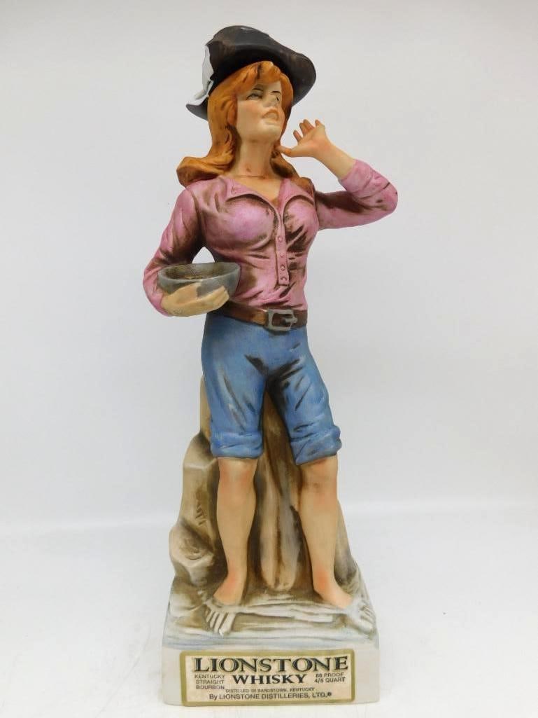 Lionstone Molly Brown Old West Whiskey Decanter Seal Intact (1 of 4)