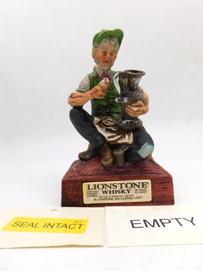 Lionstone The Silversmith European Workers Series Whiskey Decanter Seal Intact (1 of 4)