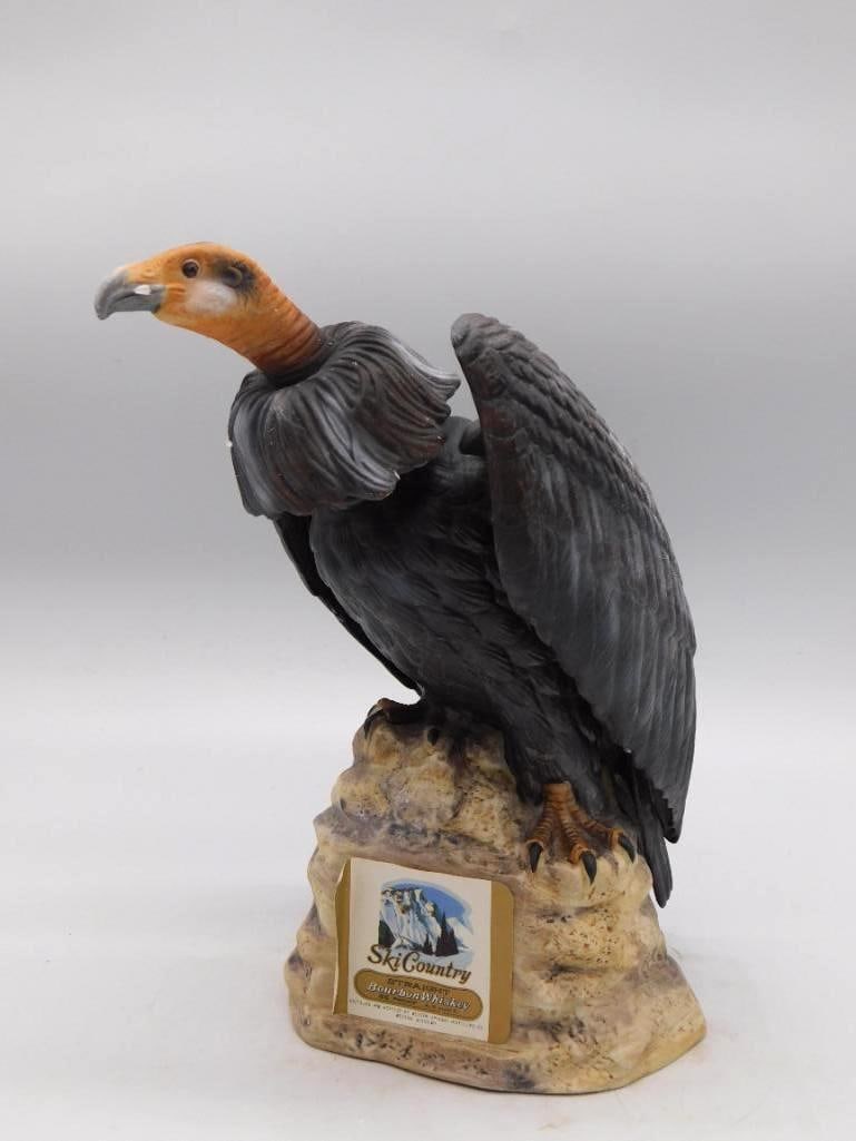 Ski Country Turkey Vulture Bourbon Whiskey Decanter (1 of 3)