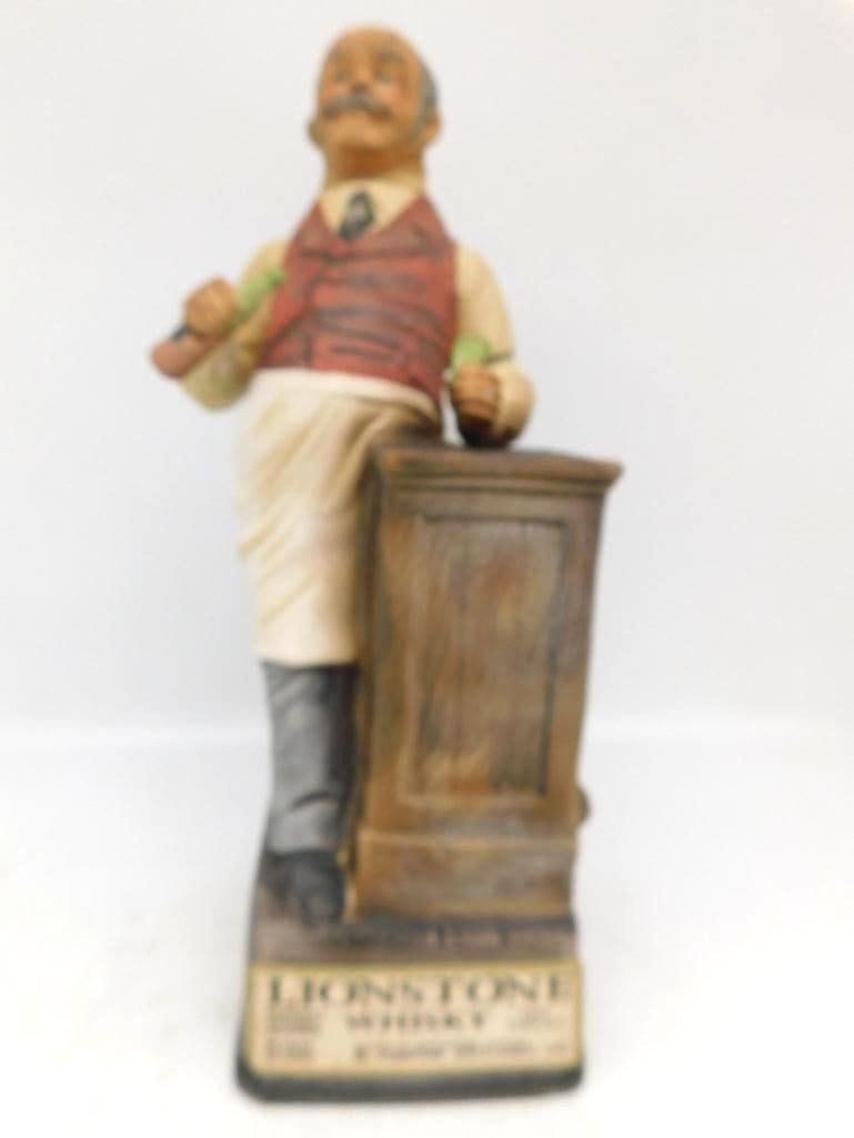 Lionstone Bartender 1844-1884 Saloon Keeper Old West Decanter (1 of 4)