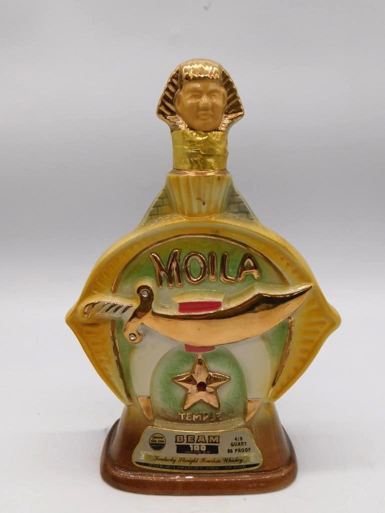 Jim Beam Golf Decanters Hawaiian Open 1974 and United Air Lines Seal Intact (1 of 3)