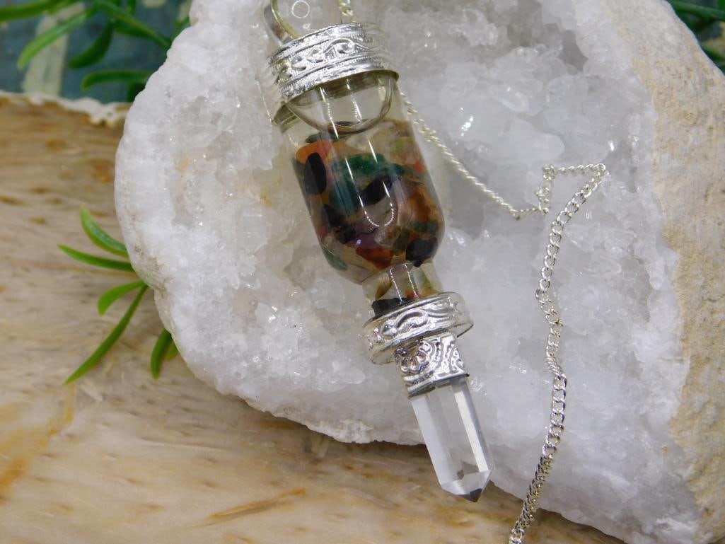 MIXED STONE PENDULUM ROCK STONE LAPIDARY SPECIMEN - 5