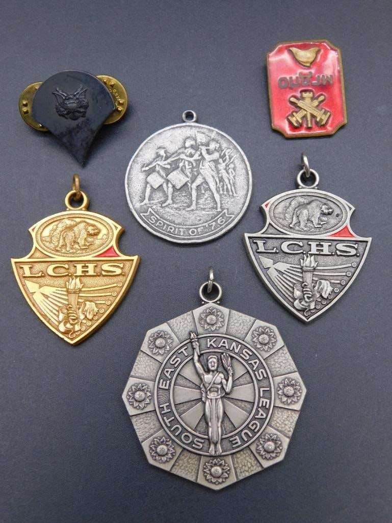 MIXED MEDAL LOT VINTAGE ANTIQUE: Mixed Medal Lot Vintage Antique. See photos for exact size and condition.