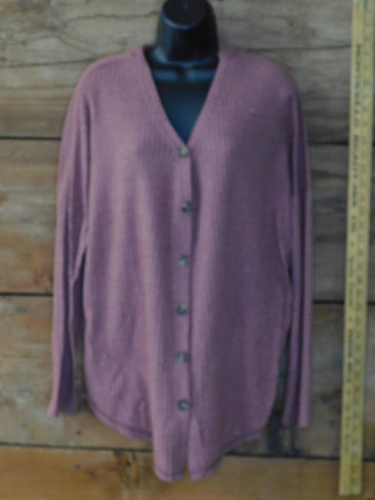 NEW UMGEE PLUM CARDIGAN BUTTON UP JACKET SIZE SMALL NWT BOUTIQUE CLOTHING (1 of 6)