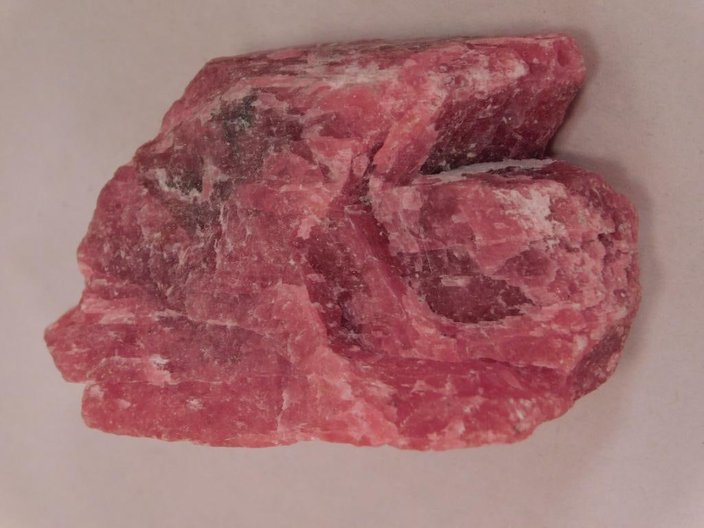GEM RHODONITE ROCK STONE LAPIDARY SPECIMEN: Please see photos for measurements and description. Please see photos for measurements and descriptions. If you purchase lots of heavy items, we can hold them for you until you can pick them up. It so