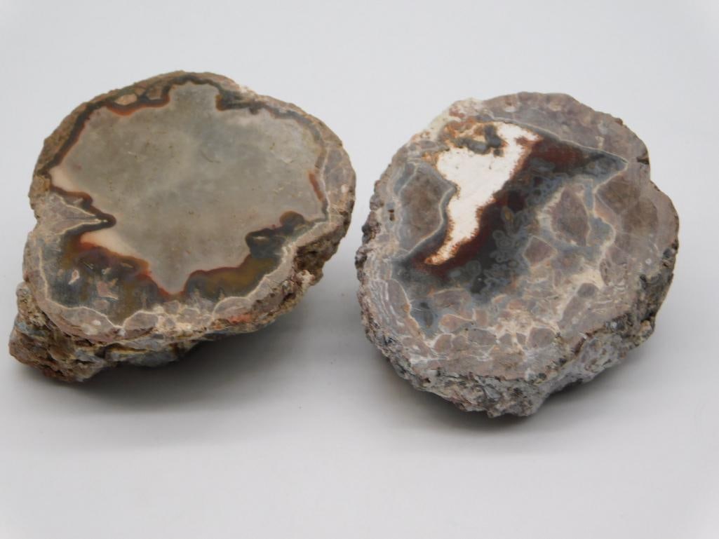 AGATE ROCK STONE LAPIDARY SPECIMEN: Agate Rock Stone Lapidary Specimen. See photos for exact size and condition.