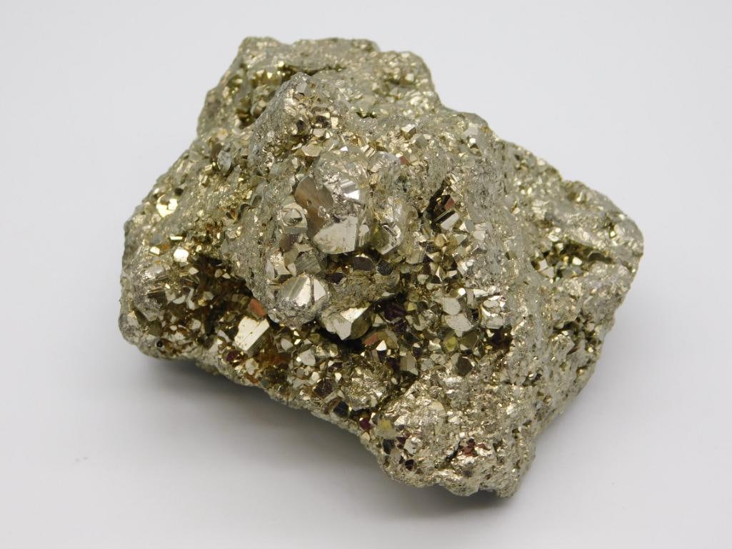 PYRITE ROCK STONE LAPIDARY SPECIMEN: Pyrite Rock Stone Lapidary Specimen. See photos for exact size and condition.