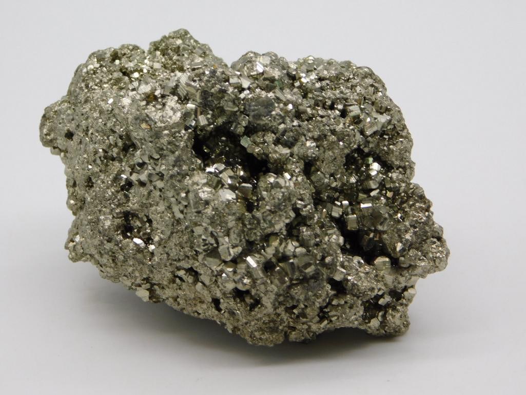 PYRITE ROCK STONE LAPIDARY SPECIMEN: Pyrite Rock Stone Lapidary Specimen. See photos for exact size and condition.