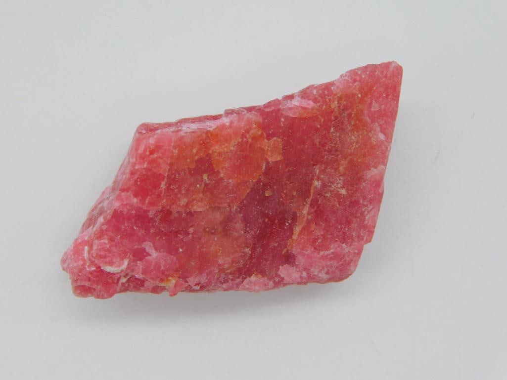 GEM RHODONITE 95 CARATS ROCK STONE LAPIDARY SPECIMEN: Gem Rhodonite 95 Carats Rock Stone Lapidary Specimen. See photos for exact size and condition.