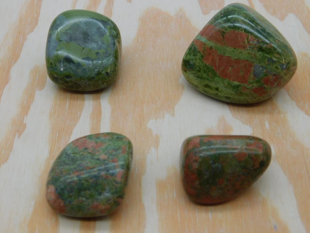 UNAKITE AGATE ROCK STONE LAPIDARY SPECIMEN: Unakite Agate Rock Stone Lapidary Specimen. See photos for exact size and condition.