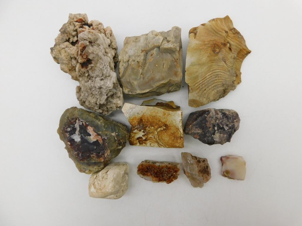 1 POUND MIXED STONE LOT ROCK STONE LAPIDARY SPECIMEN: 1 Pound Mixed Stone Lot Rock Stone Lapidary Specimen. See photos for exact size and condition.