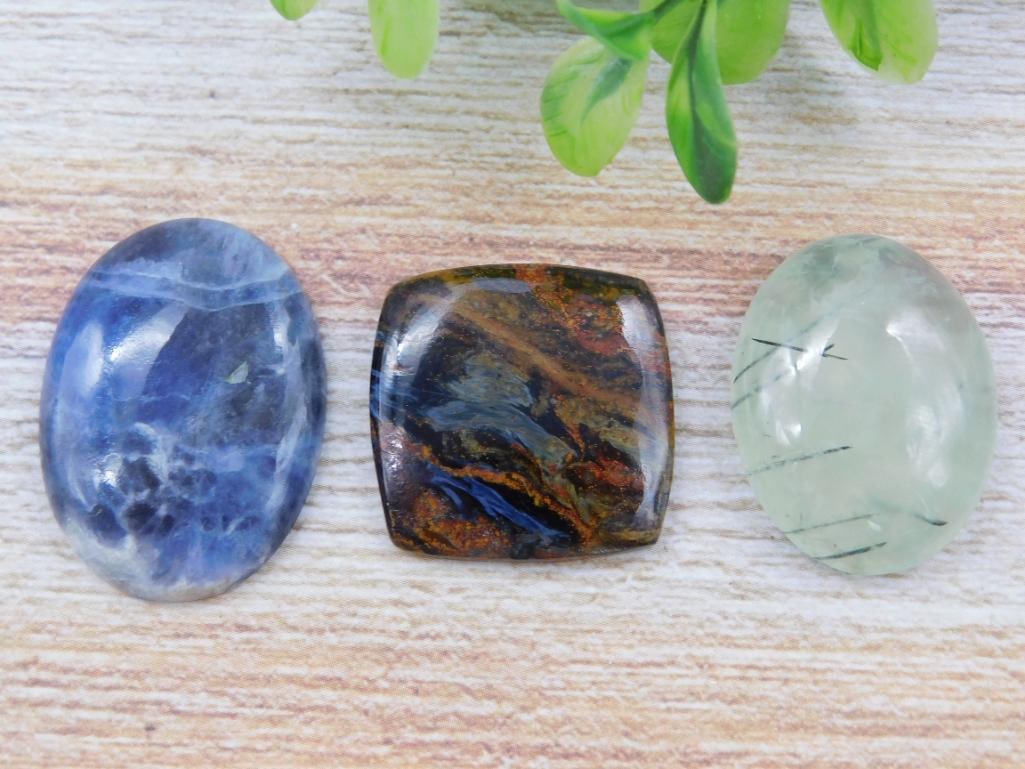 CABOCHONS ROCK STONE LAPIDARY SPECIMEN - 3