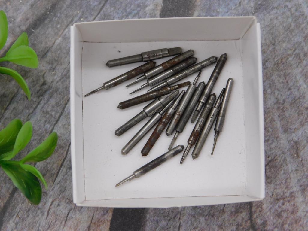 Tool: Lot of Vintage Watchmaker's Broaches and Reamers (1 of 2)