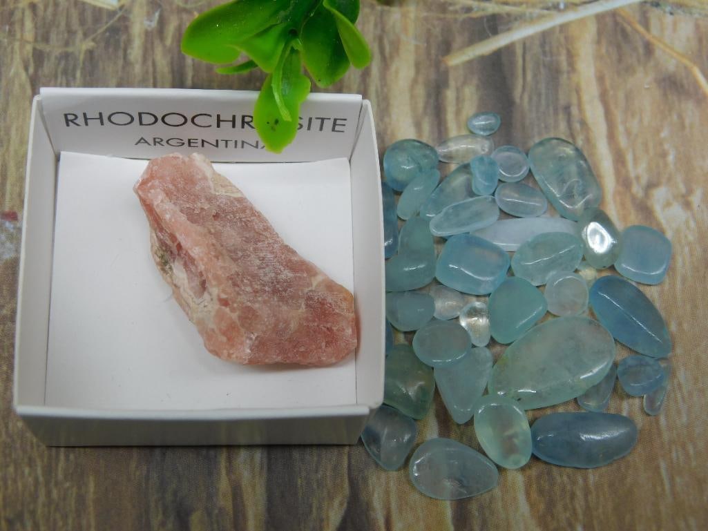 RHODOCHROSITE ROCK STONE LAPIDARY SPECIMEN (1 of 6)