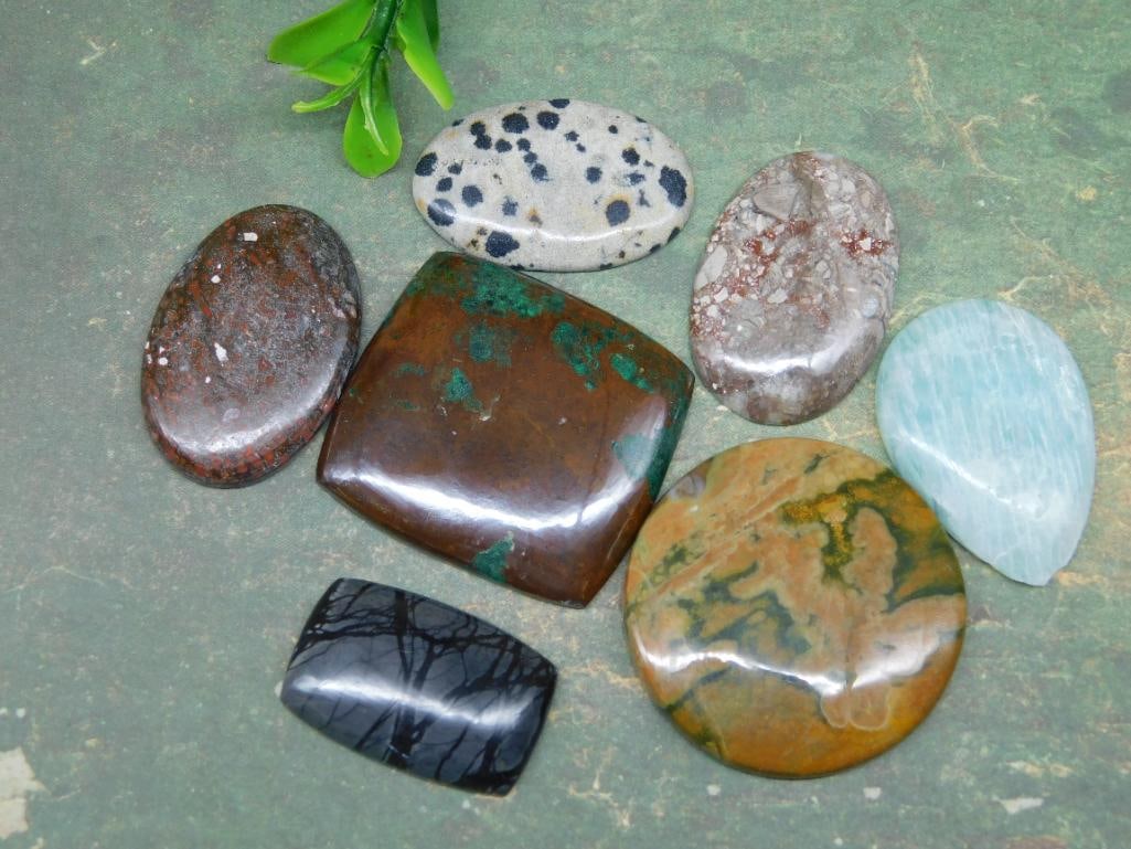 CABOCHONS ROCK STONE LAPIDARY SPECIMEN (1 of 8)