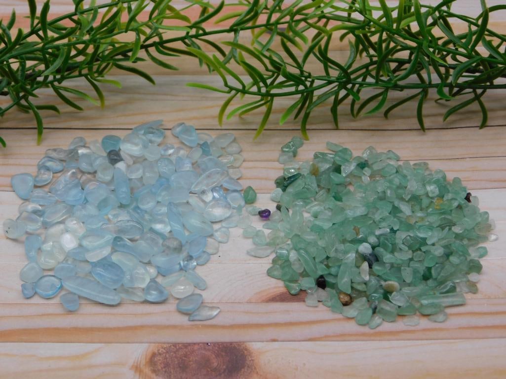 AVENTURINE AND AQUAMARINE ROCK STONE LAPIDARY SPECIMEN: AVENTURINE AND AQUAMARINE ROCK STONE LAPIDARY SPECIMEN