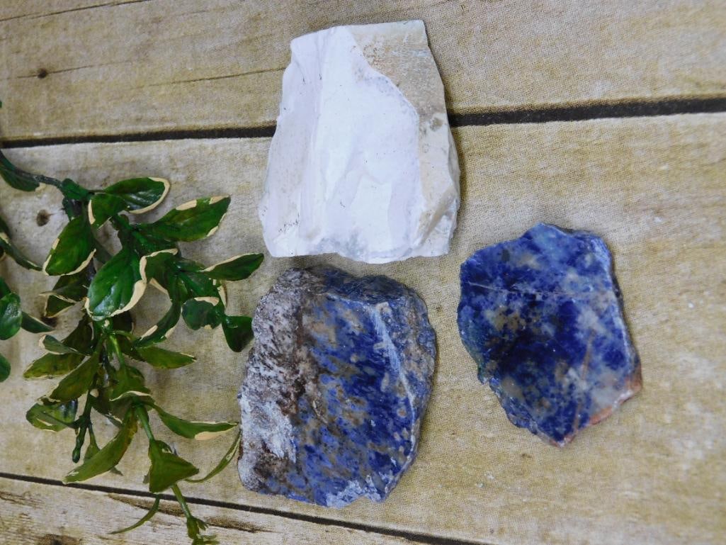 MIXED LOT ROCK STONE LAPIDARY SPECIMEN: MIXED LOT ROCK STONE LAPIDARY SPECIMEN