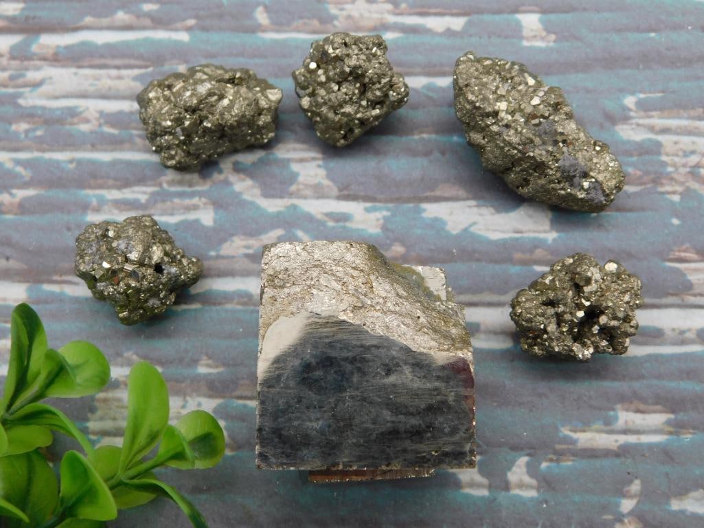 PYRITE ROCK STONE LAPIDARY SPECIMEN - 3