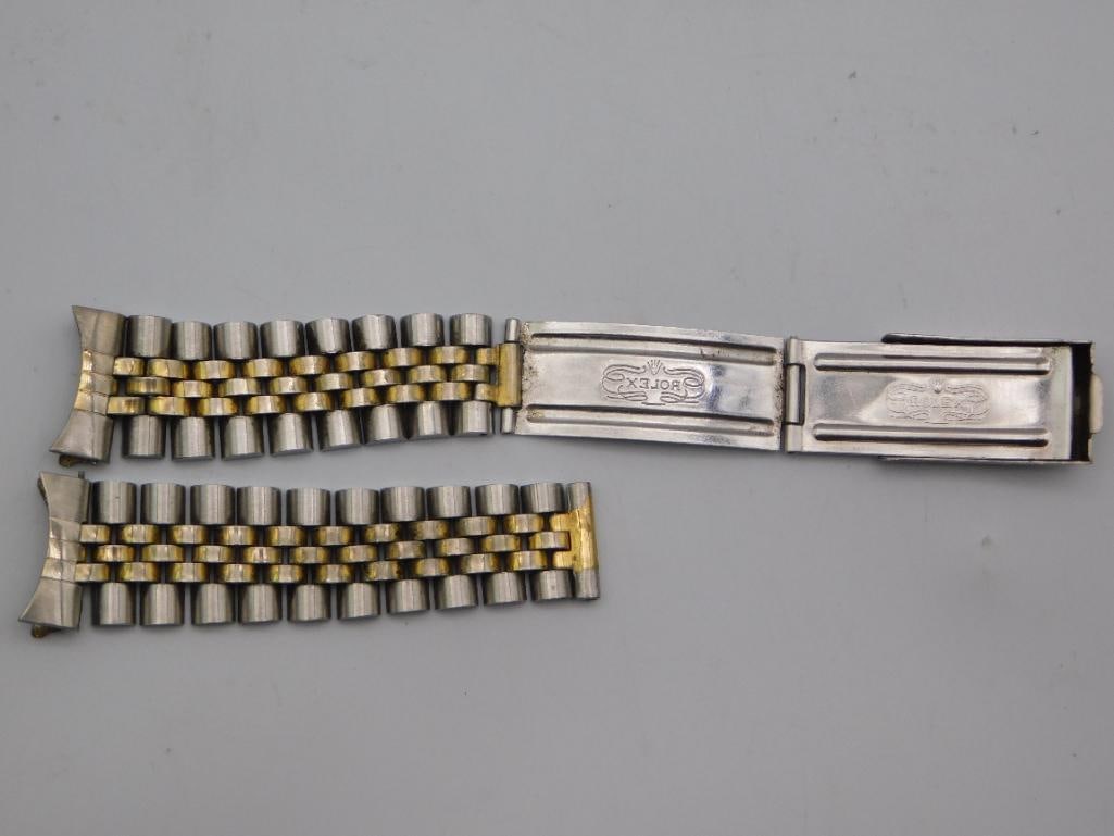 Two-Tone Chronograph-Style Watch Case, Bracelet Marked Rolex (1 of 4)