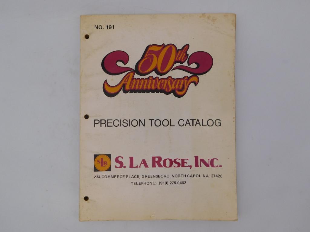 S. La Rose Watchmaker & Jeweler Precision Tool Catalog No.191: S. La Rose, Inc.'s 50th Anniversary 'Precision Tool Catalog No. 191' (Greensboro, North Carolina), a three-hole-punched softcover reference for watchmakers and jewelers illustrating buffs and