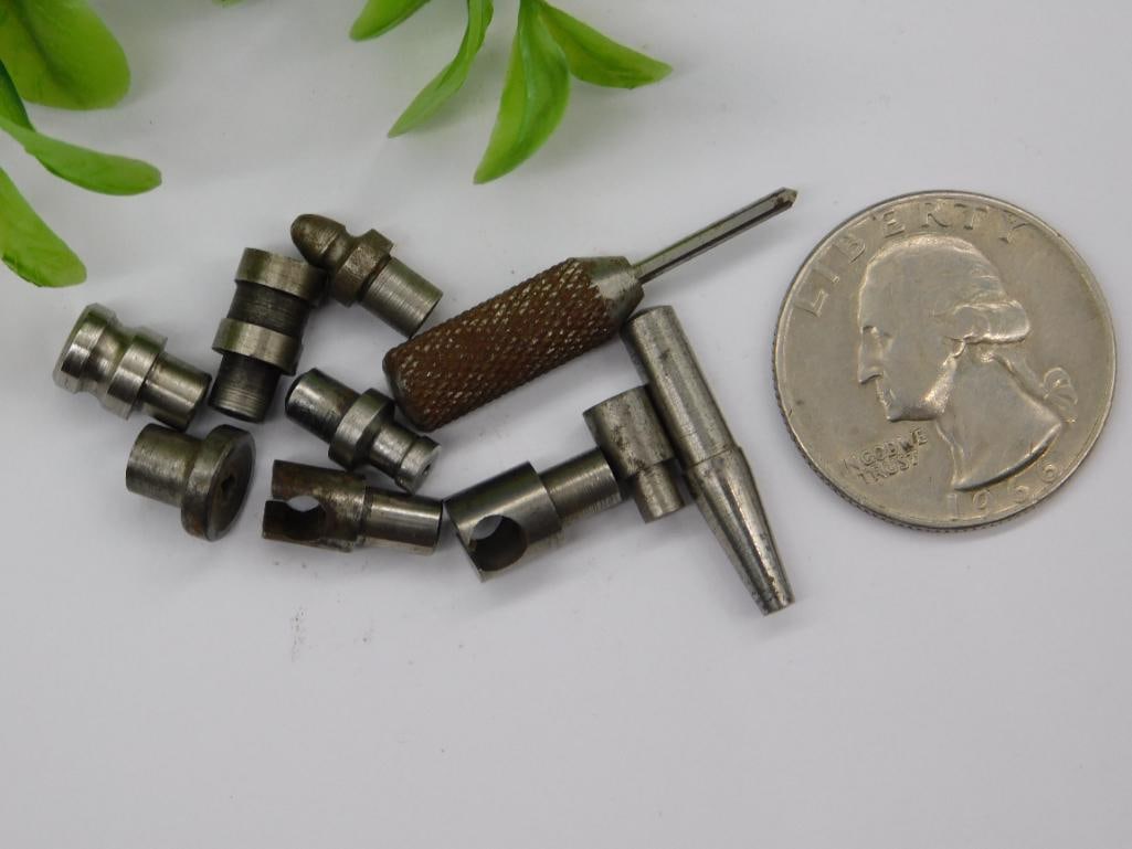 Vintage Watchmaker Staking Tool with Knurled Handle - 2