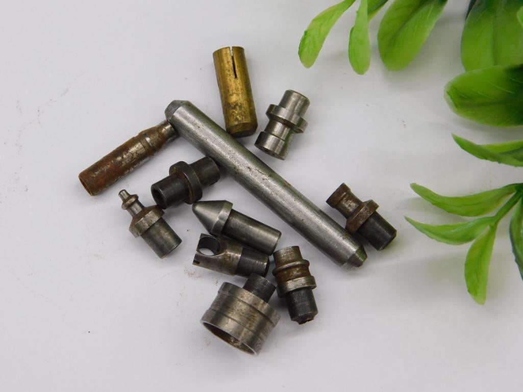 Watchmaker Lathe Parts, Brass Collet & Steel Stakes (1 of 2)