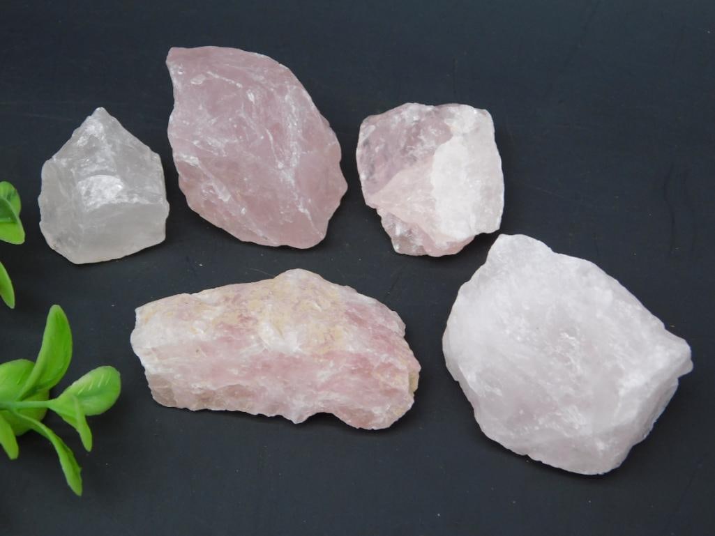 ROSE QUARTZ ROCK STONE LAPIDARY SPECIMEN: Rose Quartz Rock Stone Lapidary Specimen. See photos for exact size and condition.