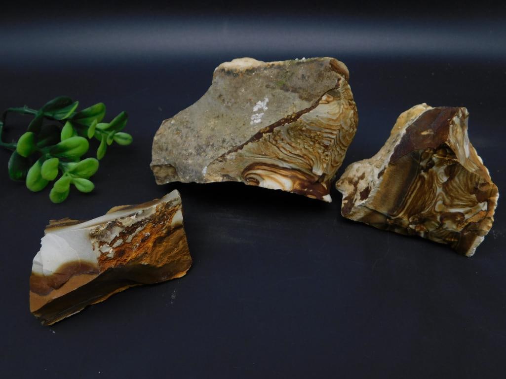 JASPER ROCK STONE LAPIDARY SPECIMEN: Jasper Rock Stone Lapidary Specimen. See photos for exact size and condition.