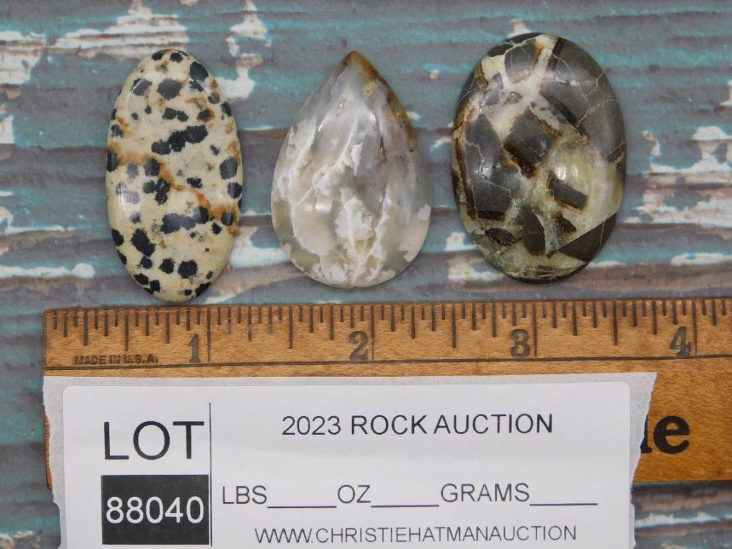 CABOCHONS ROCK STONE LAPIDARY SPECIMEN - 4