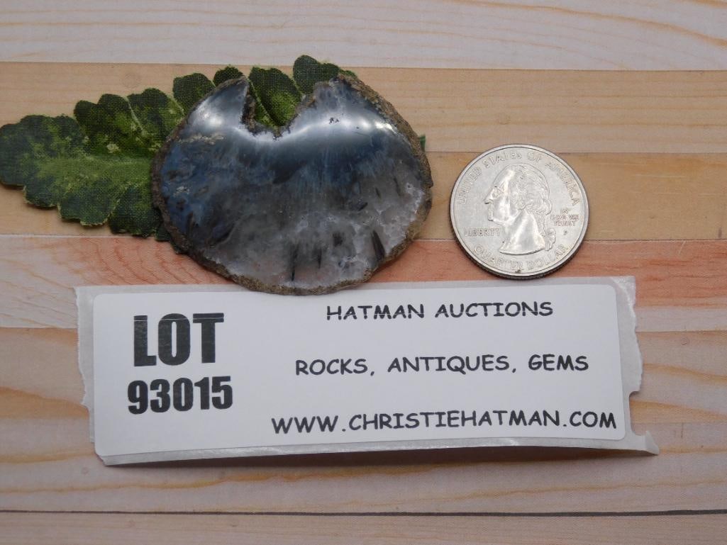 AGATE SLICE ROCK STONE LAPIDARY SPECIMEN - 9