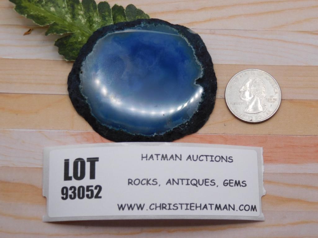 AGATE SLICE ROCK STONE LAPIDARY SPECIMEN - 9