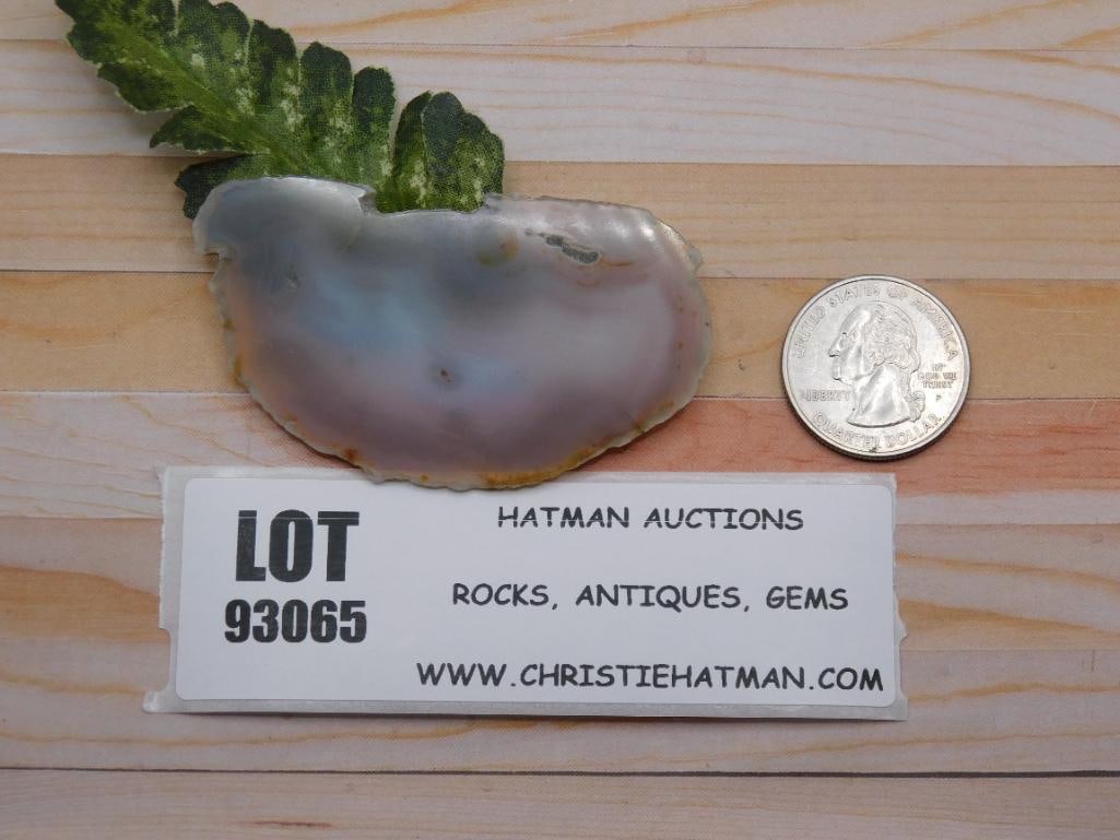 AGATE SLICE ROCK STONE LAPIDARY SPECIMEN - 7
