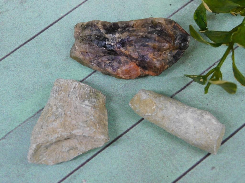 MIXED LOT ROCK STONE LAPIDARY SPECIMEN: MIXED LOT ROCK STONE LAPIDARY SPECIMEN