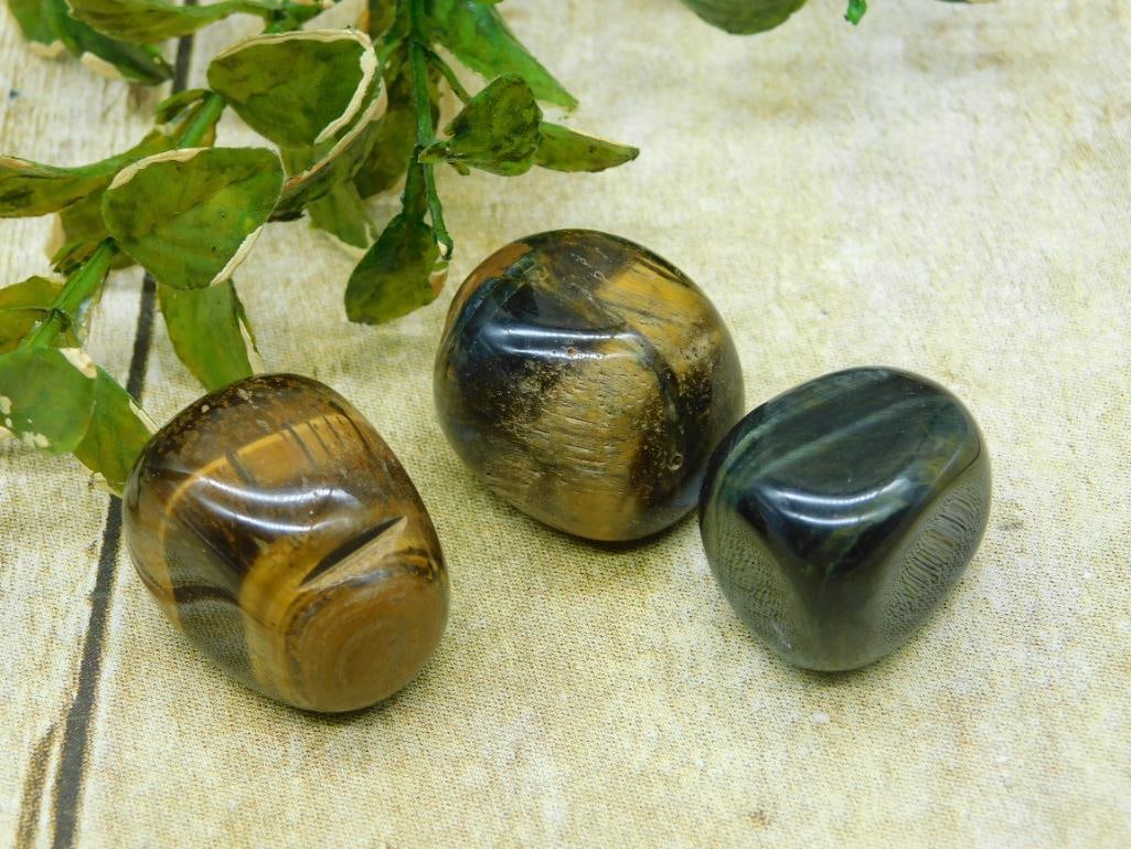TIGER EYE ROCK STONE LAPIDARY SPECIMEN (1 of 8)