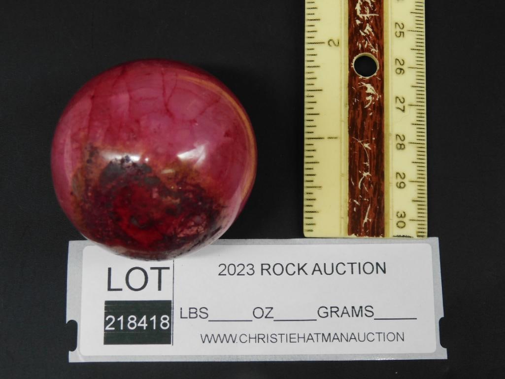STONE SPHERE ROCK STONE LAPIDARY SPECIMEN - 2