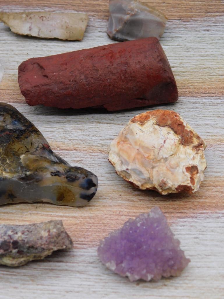 MIXED ROUGH ROCK STONE LAPIDARY SPECIMEN - 11