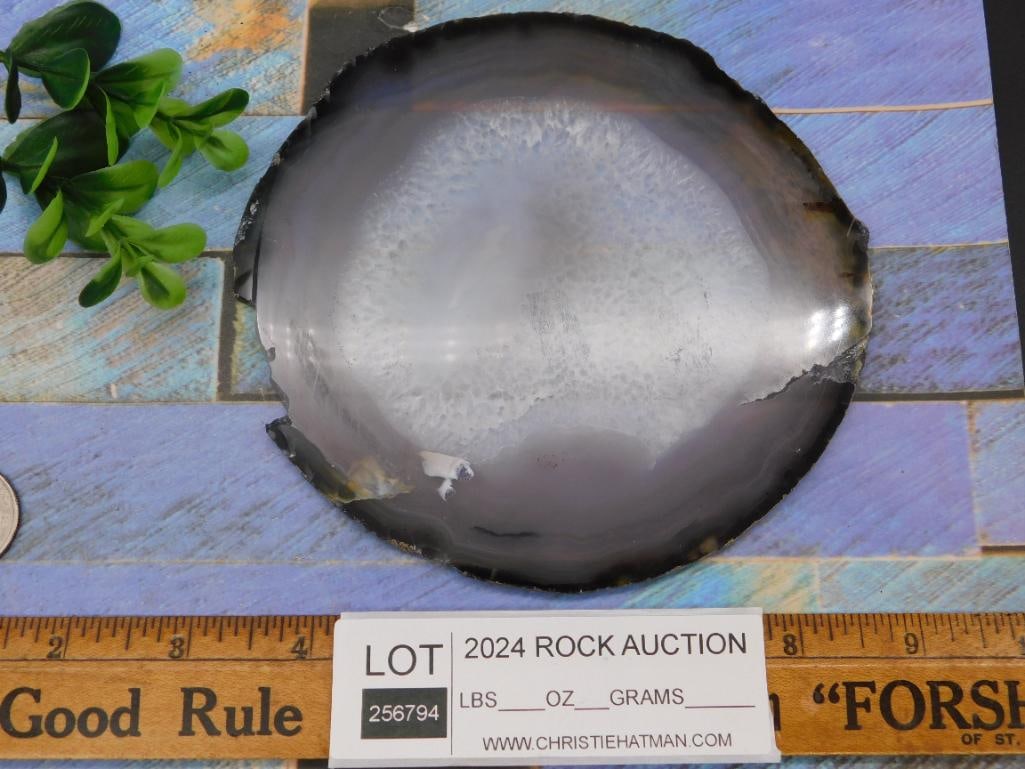 AGATE SLICE ROCK STONE LAPIDARY SPECIMEN - 3