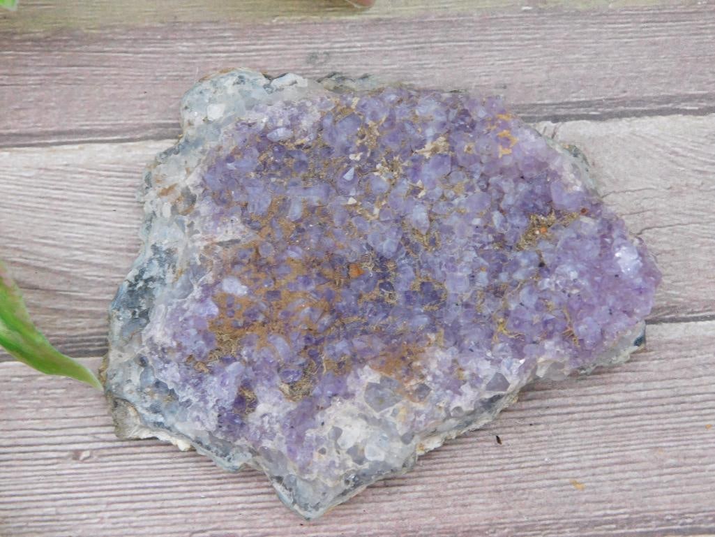 Amethyst Cluster with Mineral Inclusions: Amethyst Cluster with Mineral Inclusions