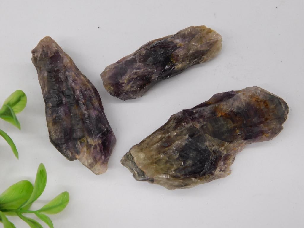 Set of Three Cacoxenite Specimen: Set of Three Cacoxenite Specimen