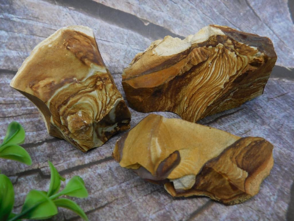 Set of Three Jasper Rocks: Set of Three Jasper Rocks