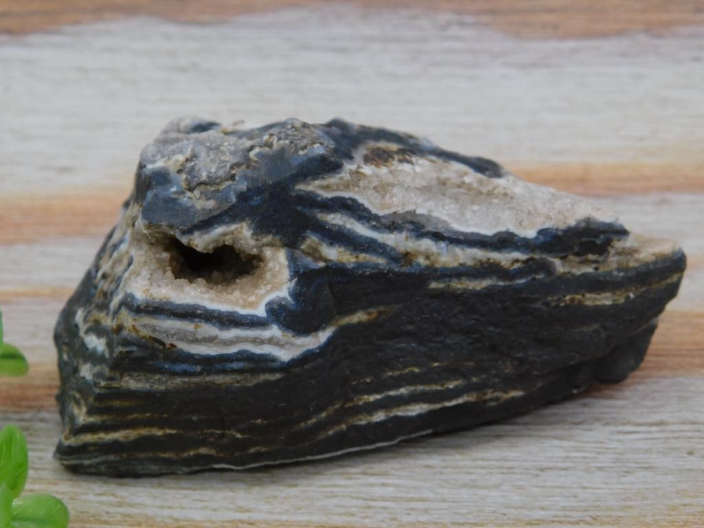 Geode Rock Specimen With Crystal Interior - 2