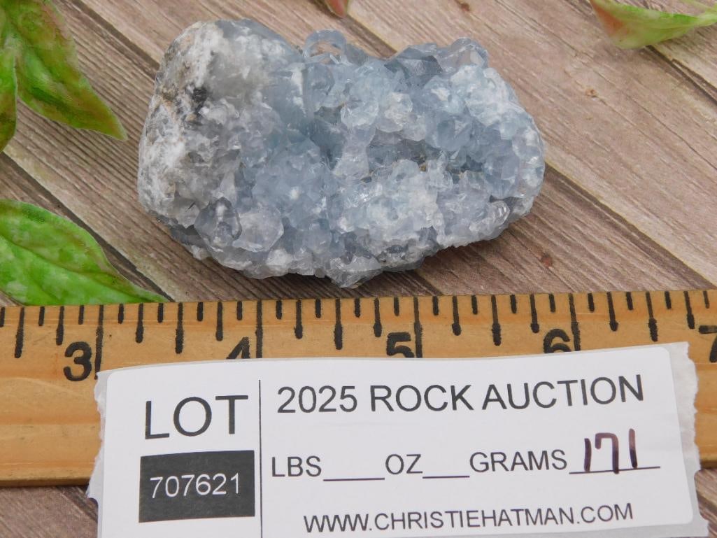 Celestite Geode Specimen with Light Blue Crystals - 3